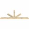 Ekena Millwork Saratoga Rough Sawn Timber Gable Bracket, Douglas Fir, 96"W x 40"H x 4"D x 4"F, 10/12 Pitch GBW096X40X0404SAR00RDF - alternate 2